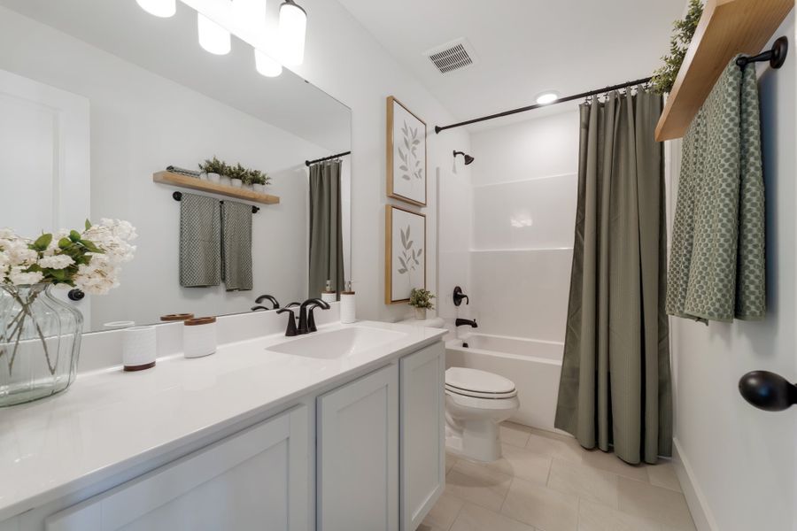 Furnished interior in a model home at Brush Creek in Fairview (Image 33).