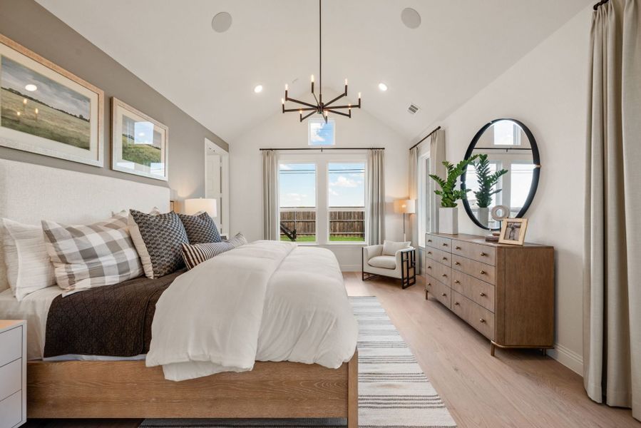 Furnished interior in a model home at Meadow Run in Melissa (Image 18). Furnished interior in a model home at Meadow Run in Melissa (Image 18).