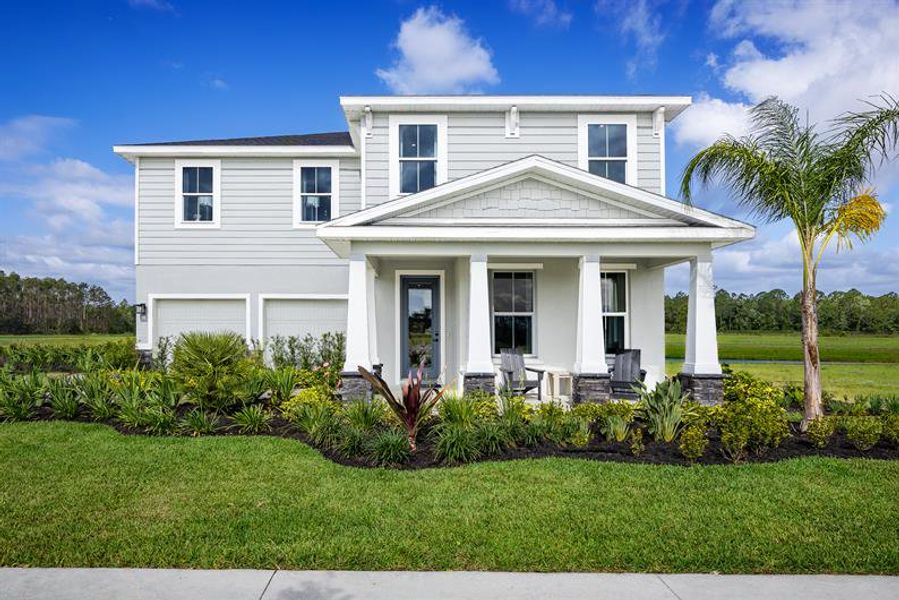 Front exterior of a home in the Parkview Preserve community, located in Apopka, FL (Image 4).