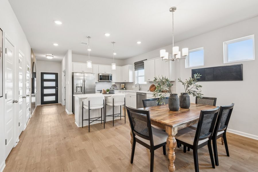 Furnished interior in a model home at Bay Creek in Baytown (Image 9).