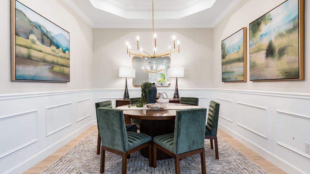 Furnished interior in a model home at Esplanade by the Islands Coach Homes in Naples (Image 61).