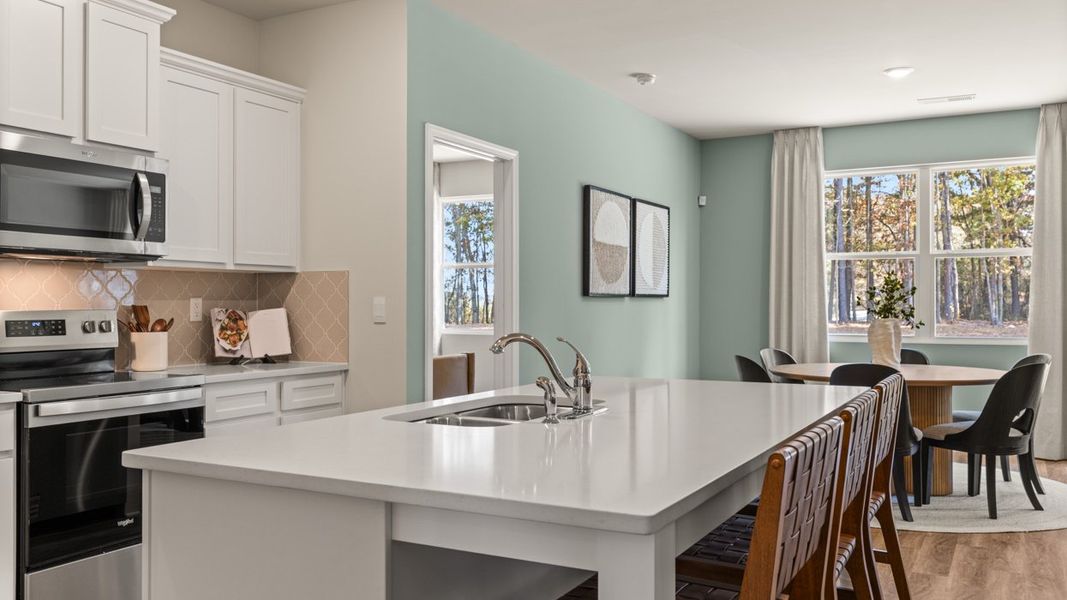 Furnished interior in a model home at WillowBrook in Winder (Image 8).