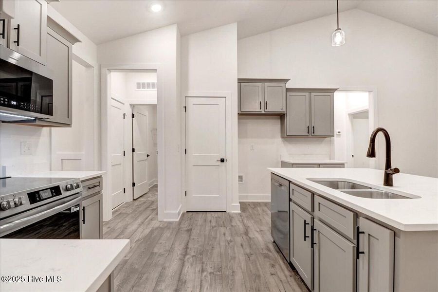 Furnished interior in a model home at Hadley Acres in La Grange (Image 5).