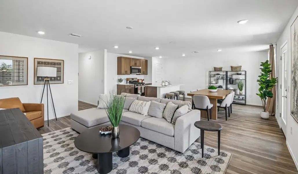 Furnished interior in a model home at Sorrel Ridge Estates in Tucson (Image 7).