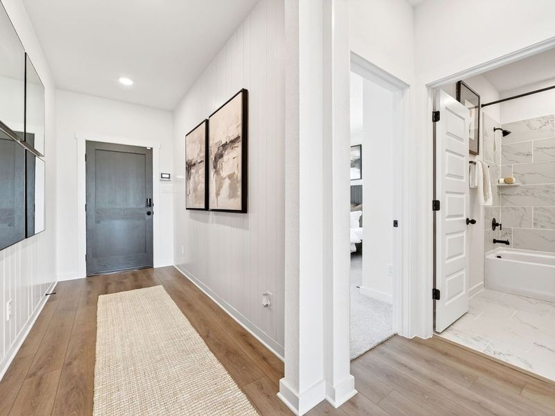 Furnished interior in a model home at Parks at Foster Crossing in Anna (Image 4).