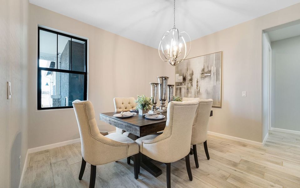 Furnished interior in a model home at Heritage Pointe in Chino Valley (Image 5).
