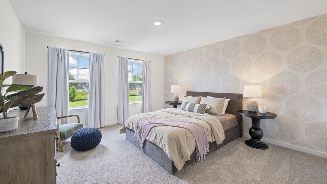 Furnished interior in a model home at The Cove at Thrasher Landing in Hixson (Image 31).