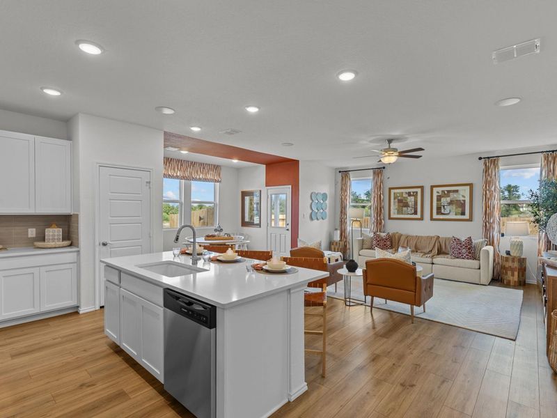 Furnished interior in a model home at Royal Crest in San Antonio (Image 6).