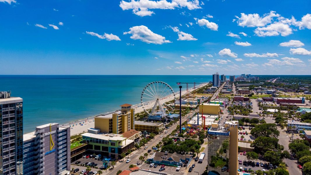 Myrtle Beach Boardwalk aerial Myrtle Beach Boardwalk aerial