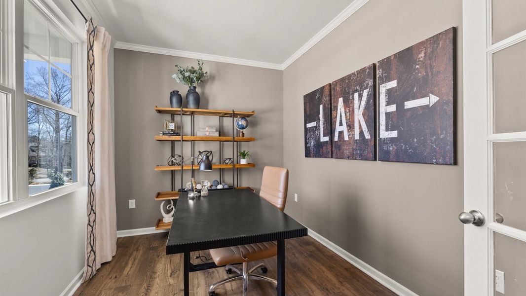 Furnished interior in a model home at Falcon Landing in Gainesville (Image 7).
