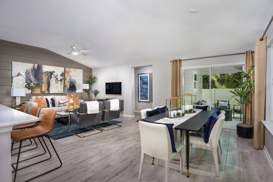 Furnished interior in a model home at Brookside Preserve in St. Johns (Image 11).