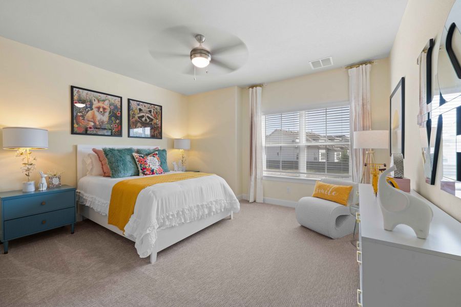 Furnished interior in a model home at Cross Creek in Cedar Park (Image 24).