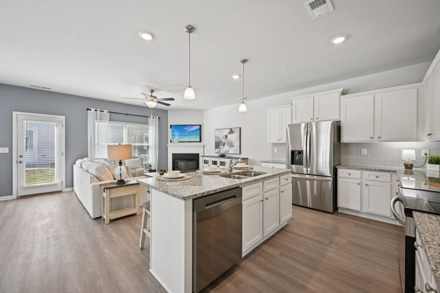 Furnished interior in a model home at Chastain Heights in Woodstock (Image 30).
