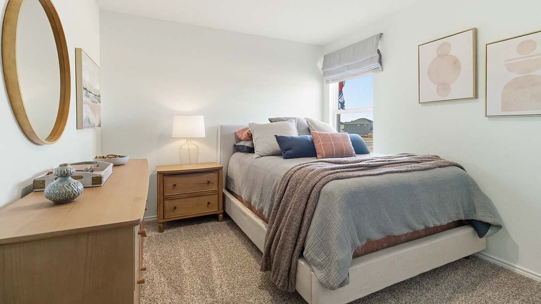 Furnished interior in a model home at Hickory Ridge in Elmendorf (Image 26).