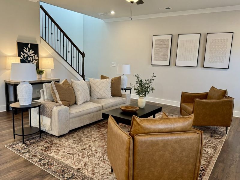 Furnished interior in a model home at Springside Reserve in Powder Springs (Image 41).