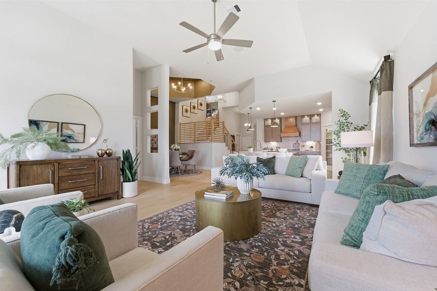 Furnished interior in a model home at Sundance Cove in Crosby (Image 31).