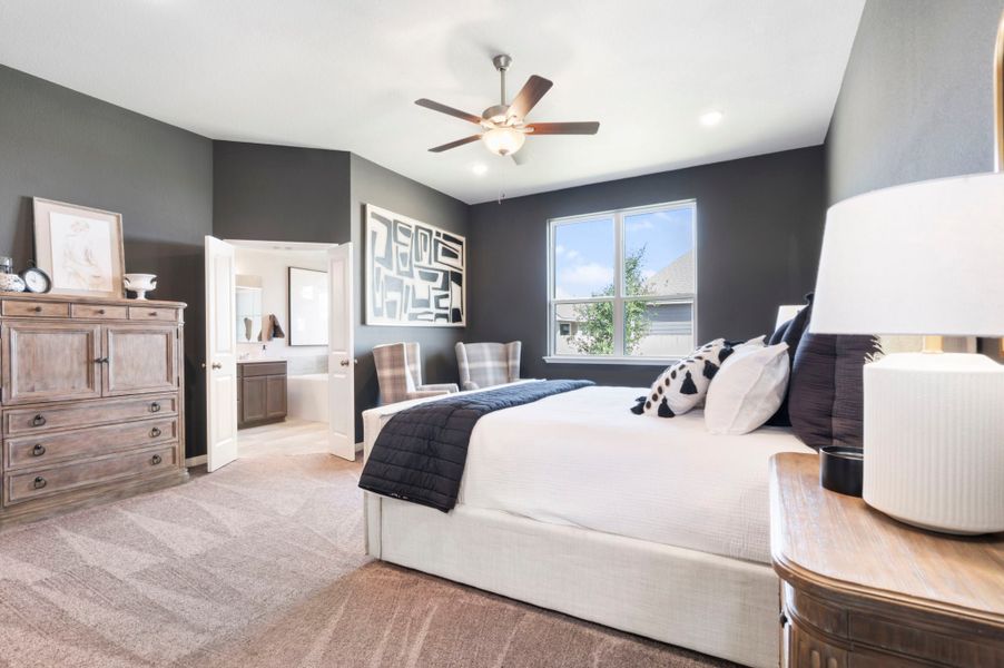 Furnished interior in a model home at Legacy at Park Meadows in Lorena (Image 6).