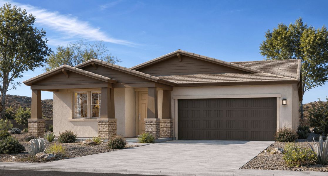 Front exterior of a home in the Alta Vida at Westpark community, located in Buckeye, AZ (Image 12). Front exterior of a home in the Alta Vida at Westpark community, located in Buckeye, AZ (Image 12).