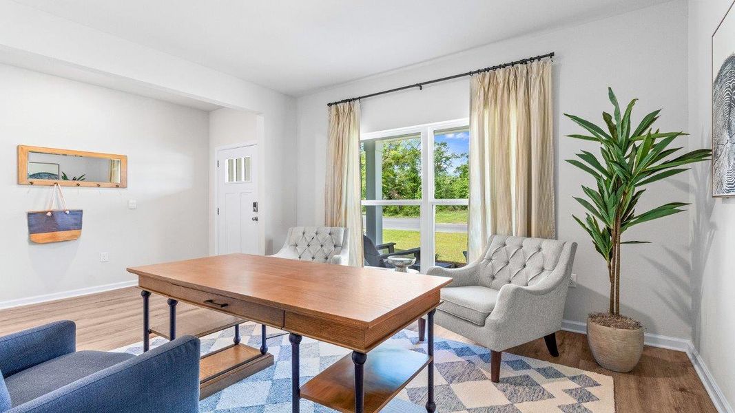 Furnished interior in a model home at Greystone in Crawfordville (Image 15).