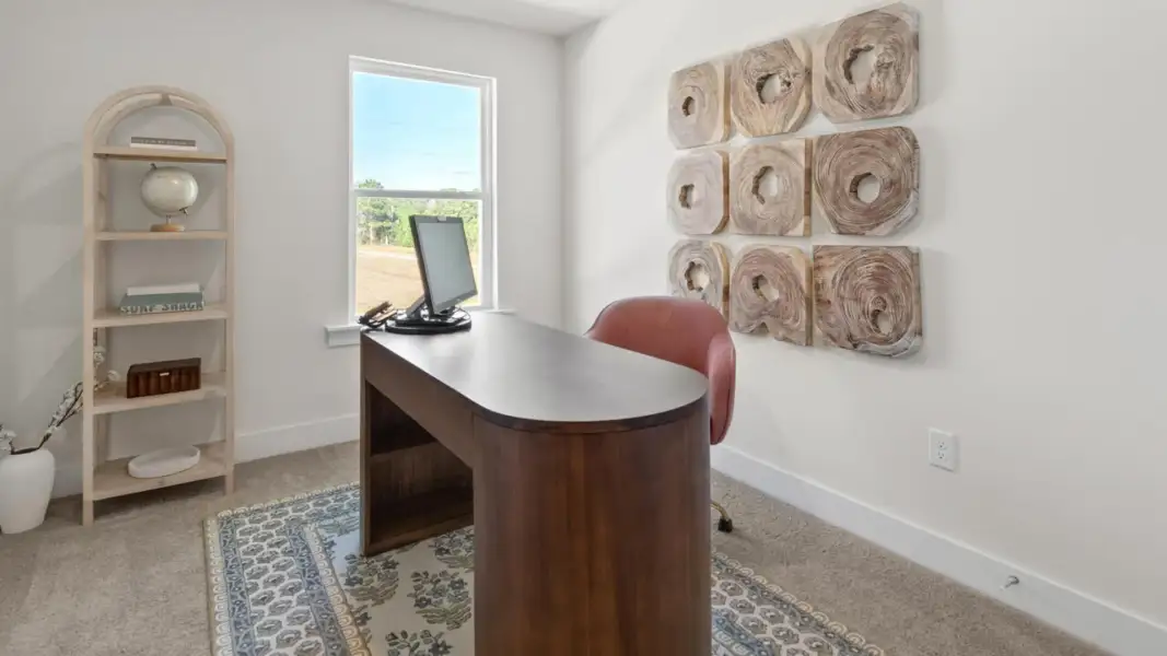 Furnished interior in a model home at The Townes at Cedar Hill Landing in Navassa (Image 25).