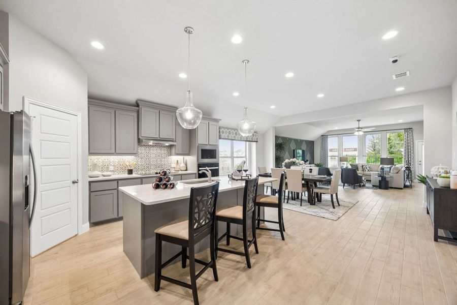 Furnished interior in a model home at Mercer Meadows in Royse City (Image 7).