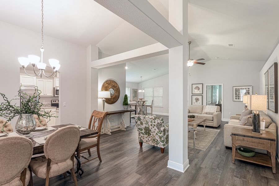 Furnished interior in a model home at Ridgeway Landing in Crestview (Image 5).