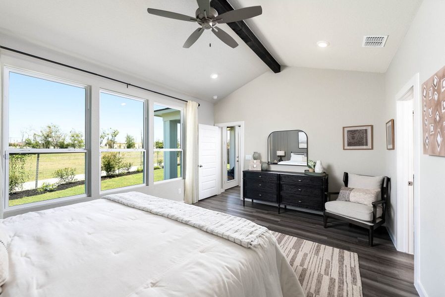 Furnished interior in a model home at August Fields in New Braunfels (Image 24). Furnished interior in a model home at August Fields in New Braunfels (Image 24).