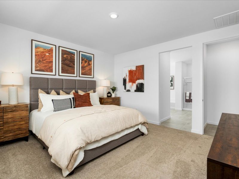 Bedroom in the Lark Floorplan at Rancho Mirage