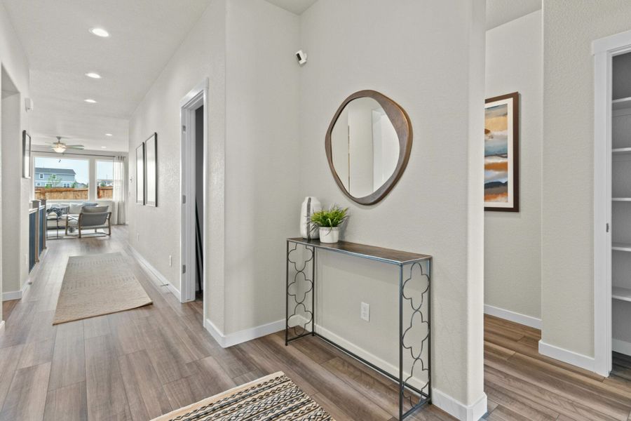 Furnished interior in a model home at Hidden Valley – Clover Collection in Severance (Image 5).
