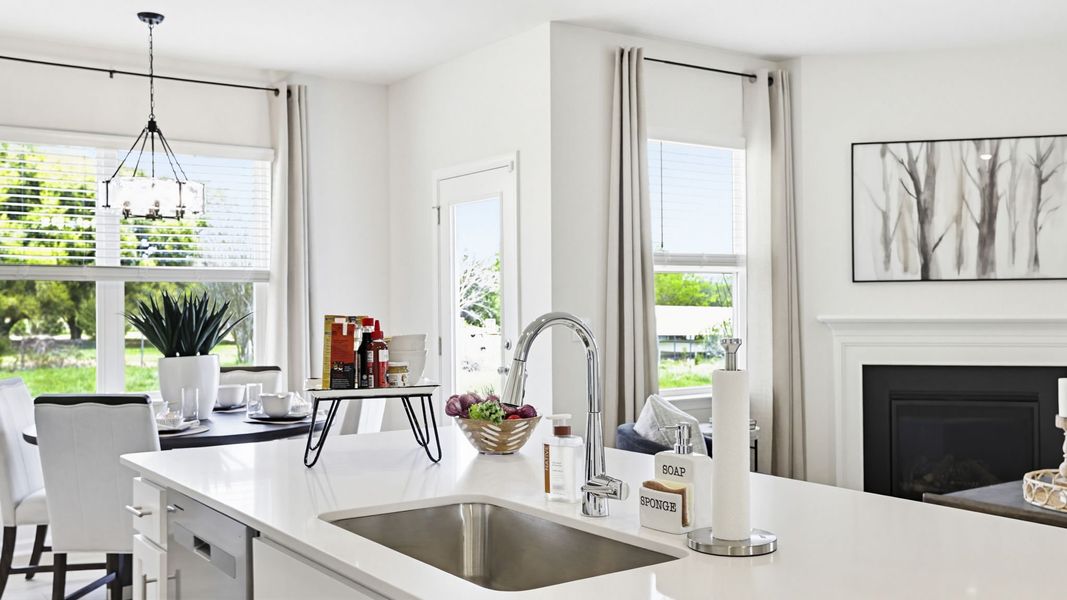 Furnished interior in a model home at Foxbank in Gray Court (Image 17).