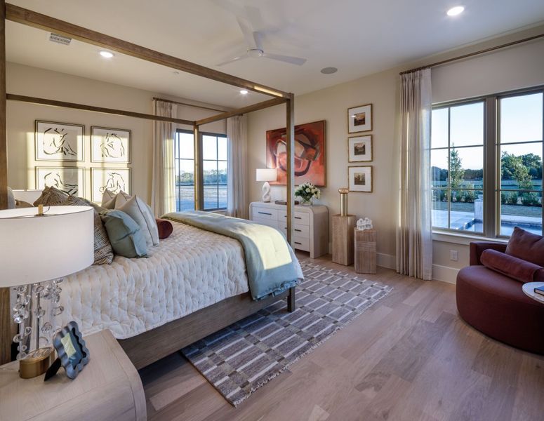 Furnished interior in a model home at Dean Farms in Lucas (Image 41).