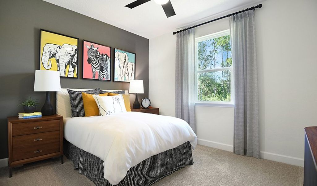 Furnished interior in a model home at Rye Manor in Parrish (Image 11).
