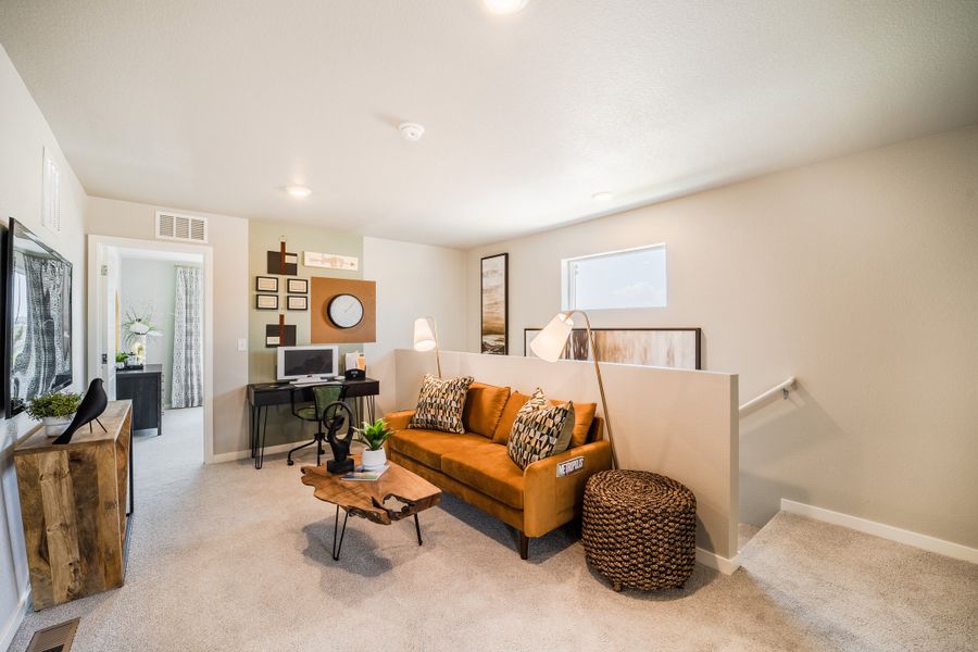 Furnished interior in a model home at Timnath Ranch in Timnath (Image 19). Furnished interior in a model home at Timnath Ranch in Timnath (Image 19).