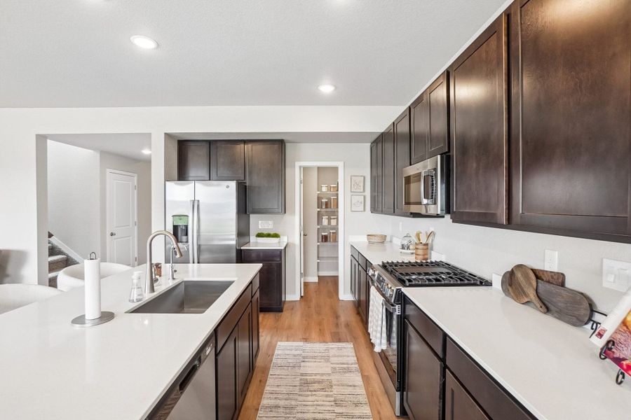 Furnished interior in a model home at Aspen Ranch in Fountain (Image 23).