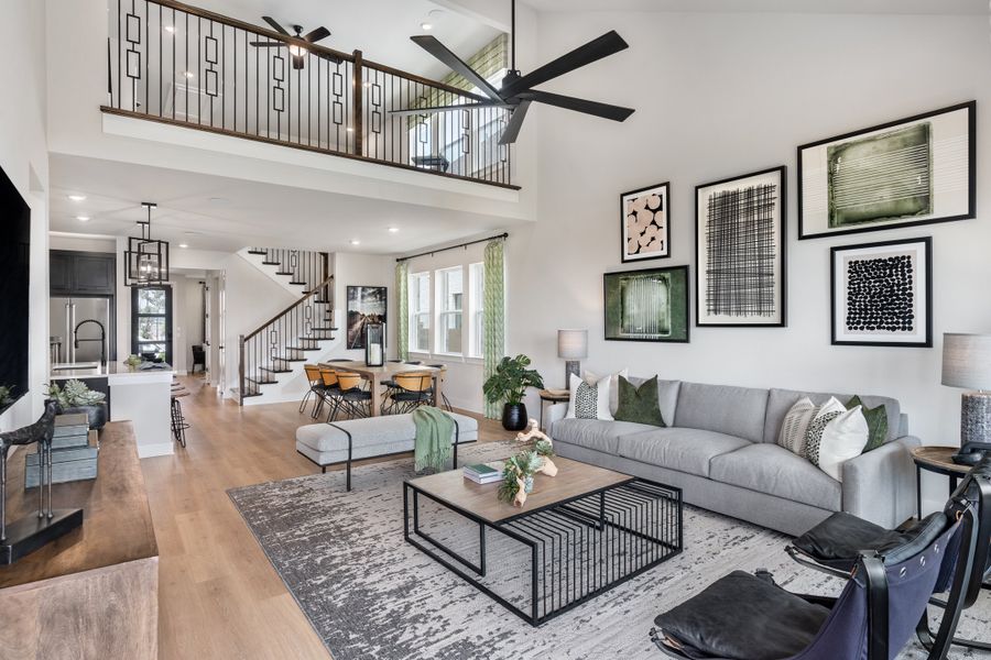 Furnished interior in a model home at Nolina in Georgetown (Image 4).