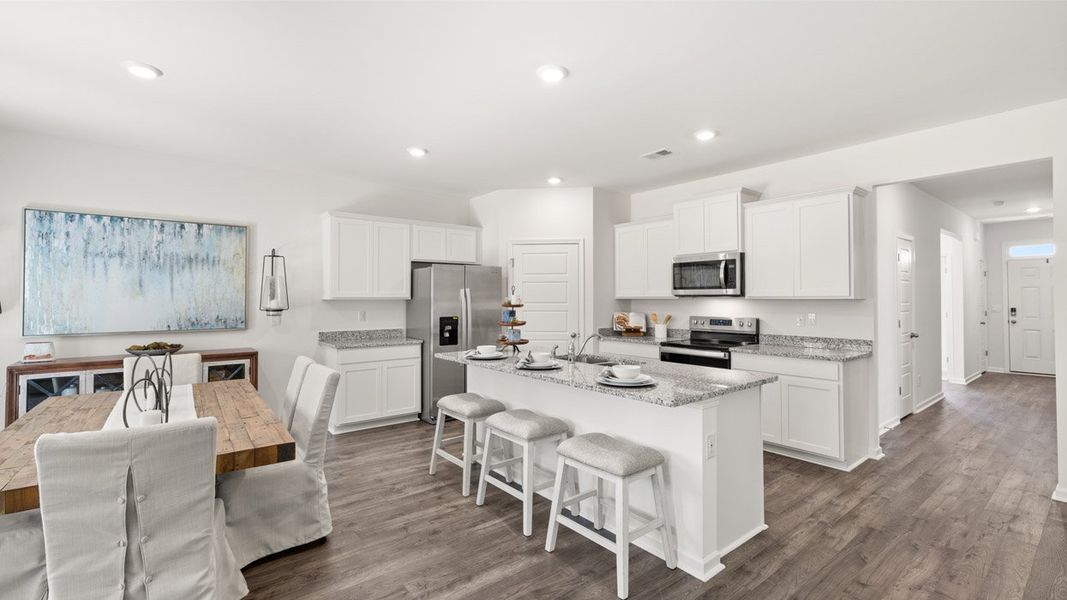 Furnished interior in a model home at Cottages at Blue Ridge in Bonaire (Image 5).