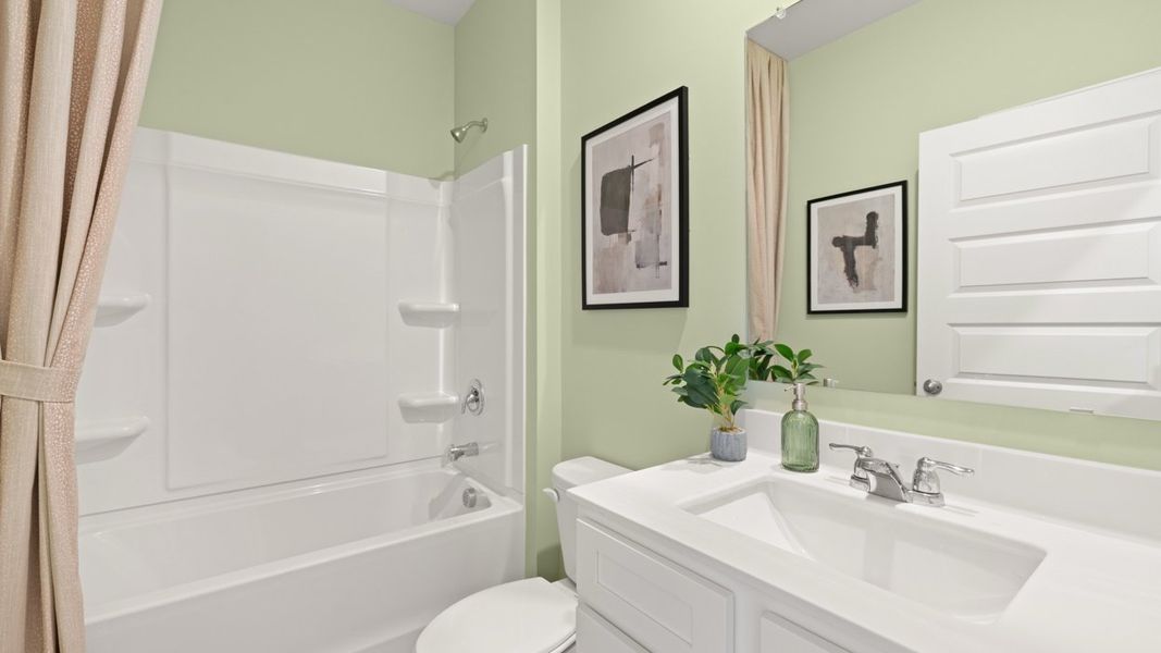 Furnished interior in a model home at WillowBrook in Winder (Image 20).