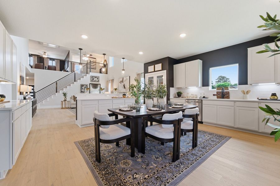 Furnished interior in a model home at Pecan Estates in Crosby (Image 29).
