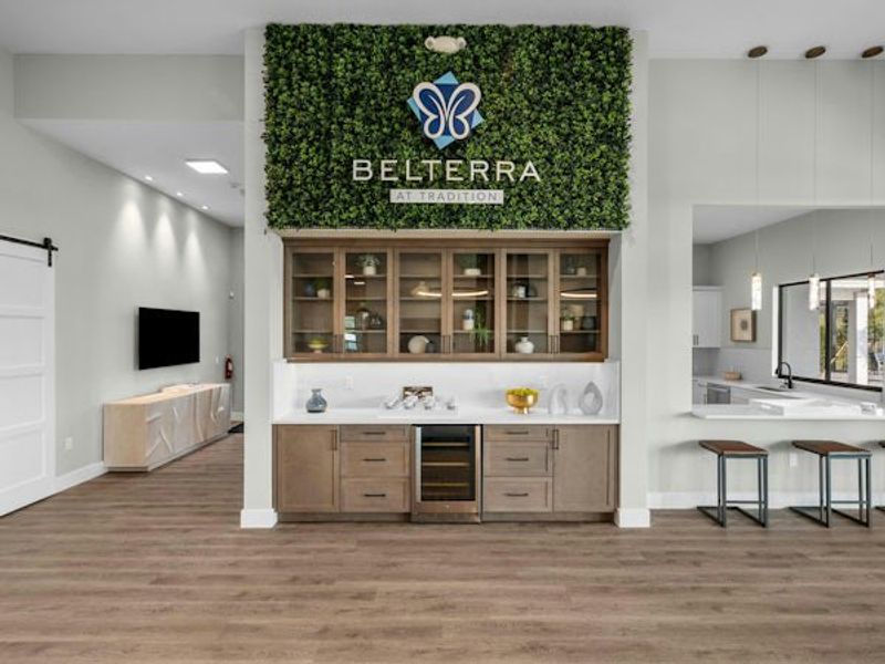 Furnished interior in a model home at BELTERRA in Port St. Lucie (Image 10).