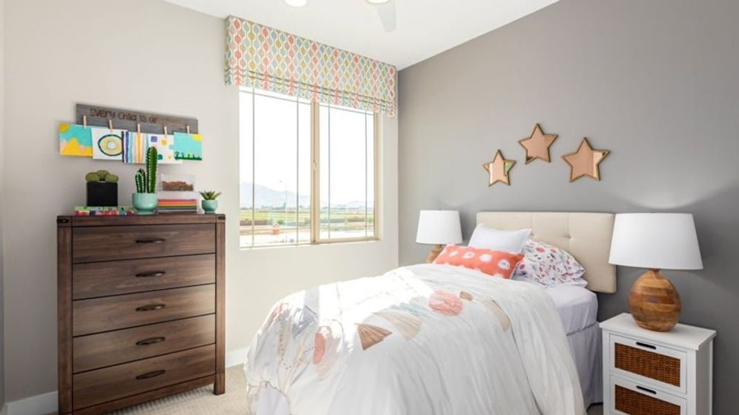 Furnished interior in a model home at Alamar Encore Collection in Avondale (Image 50).