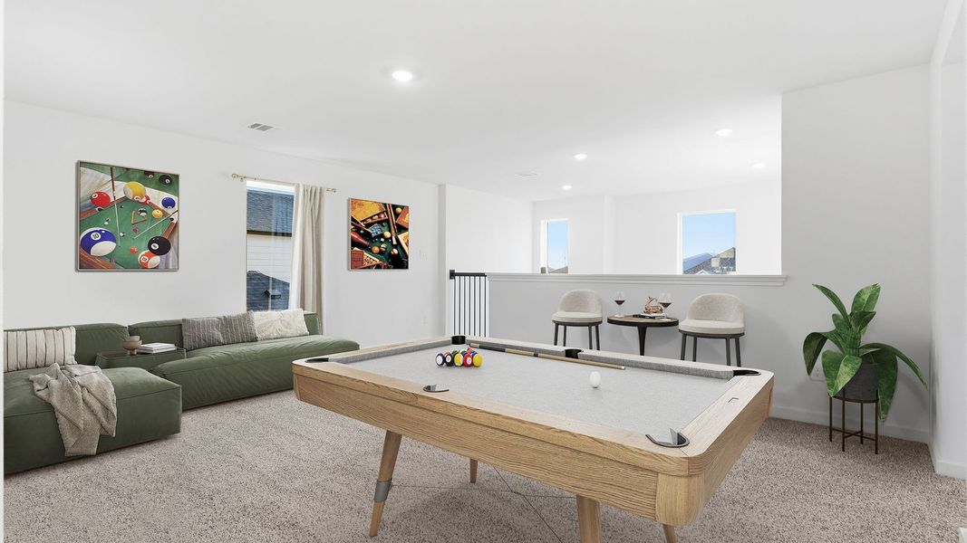 Furnished interior in a model home at Emberly in Beasley (Image 30).