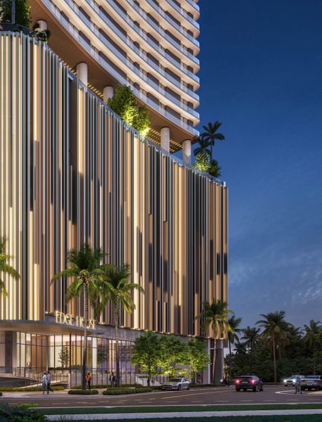 Front exterior of a home in the Edge House community, located in Miami, FL (Image 5).