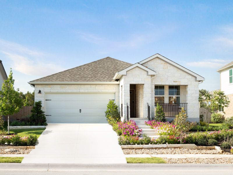 Front exterior of a home in the Big Sky Ranch - Reserve Collection community, located in Dripping Springs, TX (Image 4).