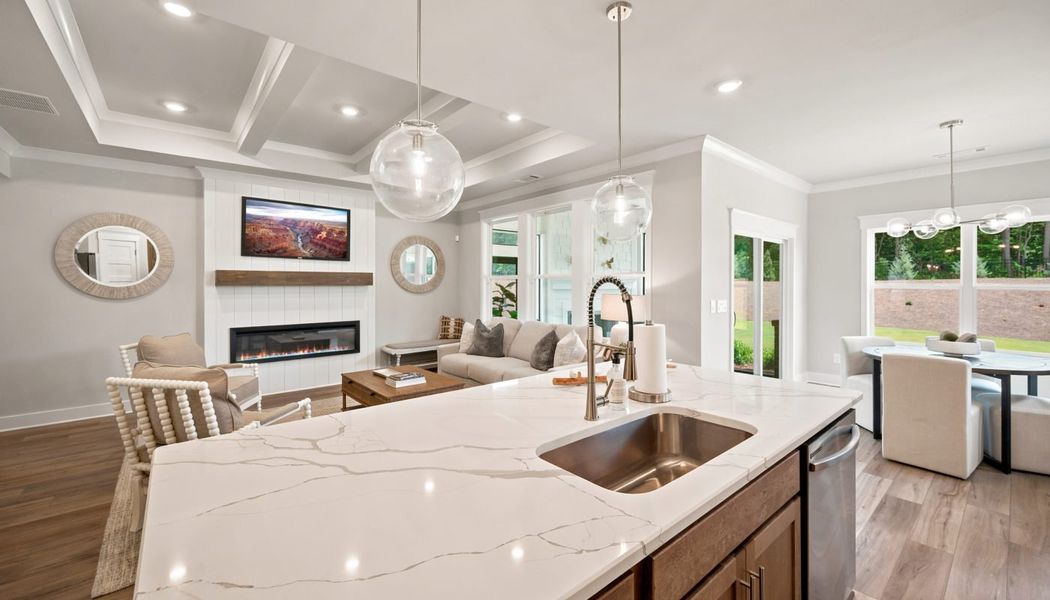 Furnished interior in a model home at Fowler Farms in Auburn (Image 48).