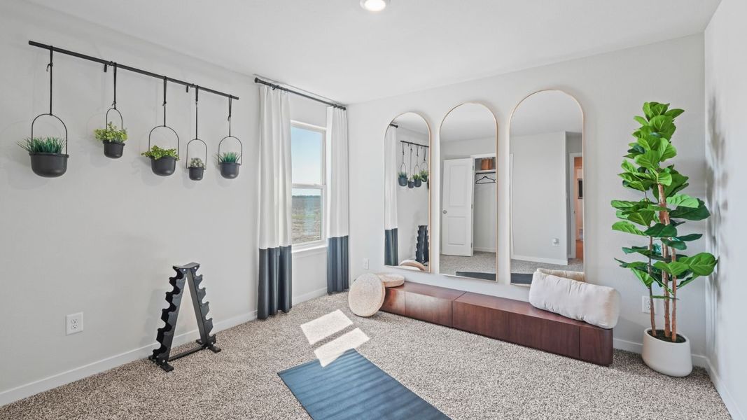 Furnished interior in a model home at Portland Village in Portland (Image 13).