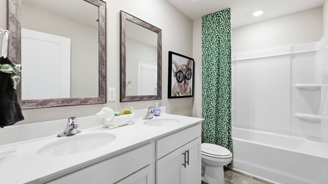Furnished interior in a model home at Treemont Commons in Wellford (Image 32).