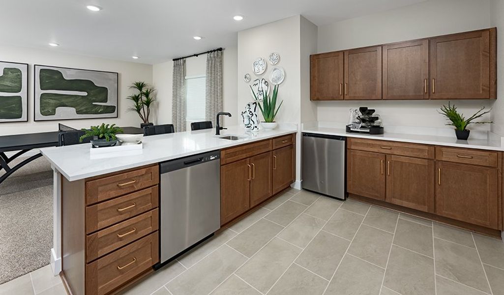 Furnished interior in a model home at Skyline at Parkvale in Littleton (Image 18). Furnished interior in a model home at Skyline at Parkvale in Littleton (Image 18).