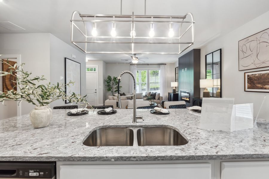 Furnished interior in a model home at The Park at Gainesville Township in Gainesville (Image 9).