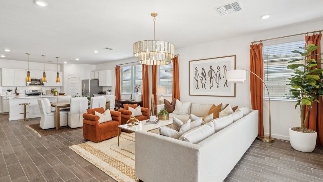 Furnished interior in a model home at Remington in Buckeye (Image 25).