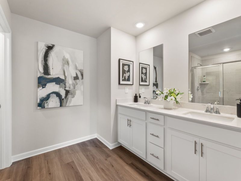 Furnished interior in a model home at Martin Springs - Cottage Series in Lawrenceville (Image 15).